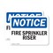 Signmission Fire Sprinkler Riser OSHA Notice Sign, Plastic, 14in W x 10in L, 2PK OS-2PACK-NS-P-1014-L-12683 - alternate 1